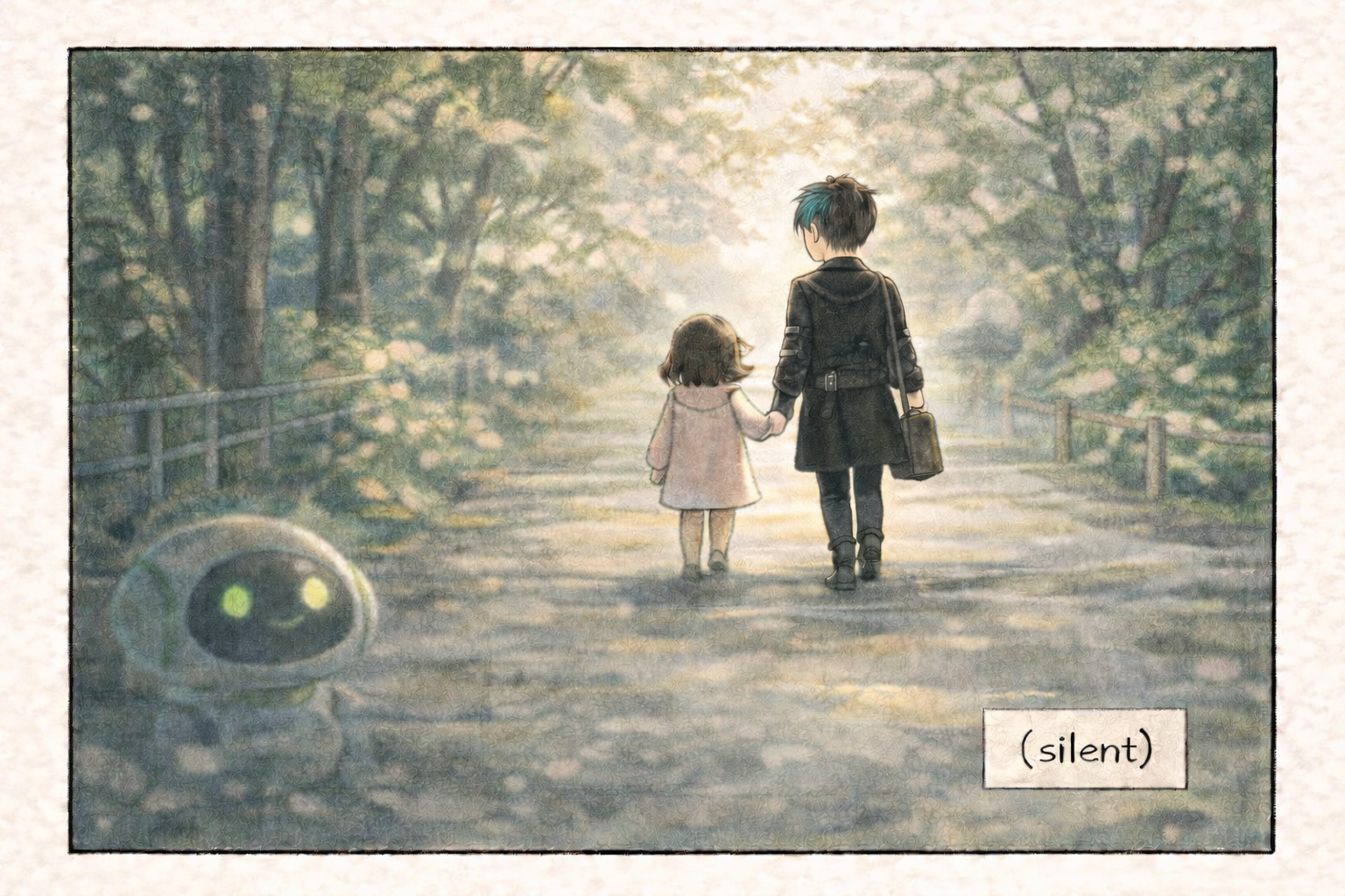 Siblings walking together