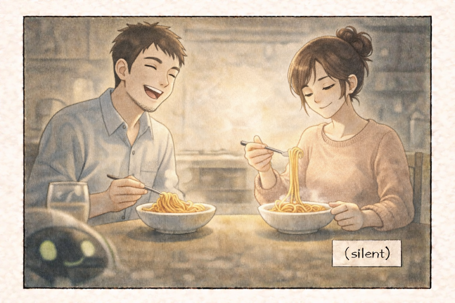 Couple sharing a meal