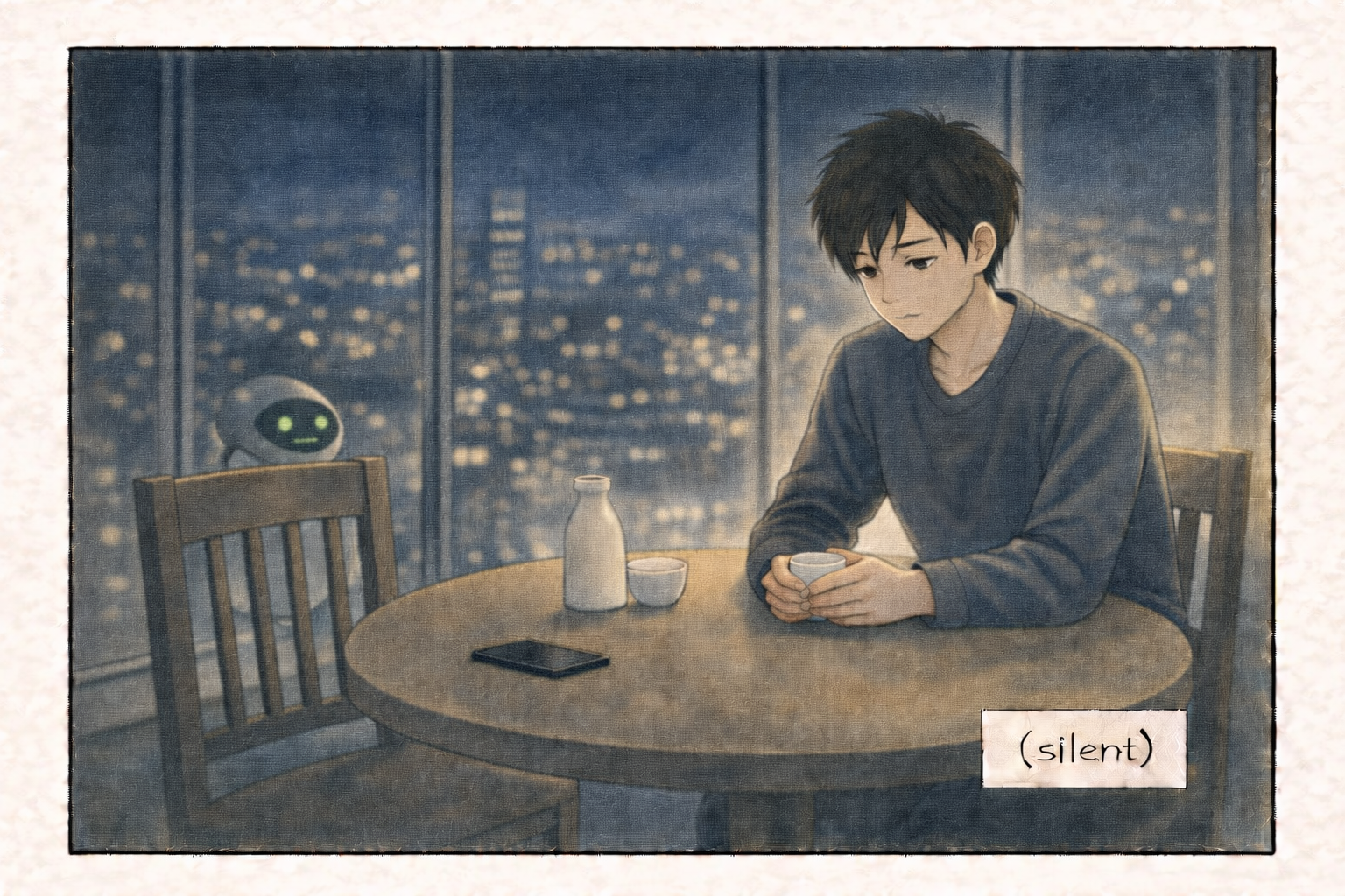 Alone with city lights